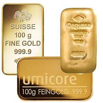 100g Gold Bars