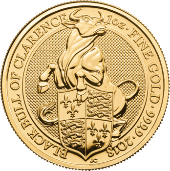 1 Oz Gold Queens Beasts Bull