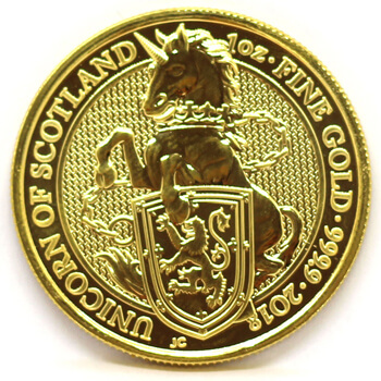 1 Oz Gold Queens Beasts Unicorn