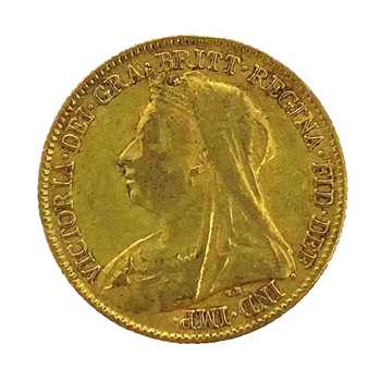 Buy 1895 Gold Half Sovereign Victoria Old head