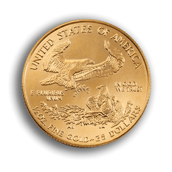 Half Oz $25 Gold Eagle USA