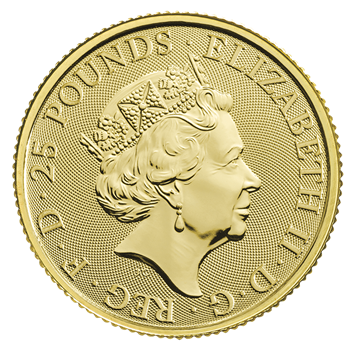 1oz Gold White Greyhound Of Richmond