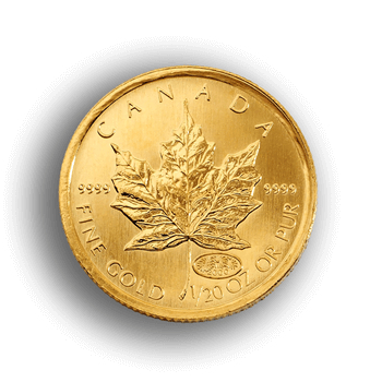 Twentieth Oz Canadian Maple Gold Coin