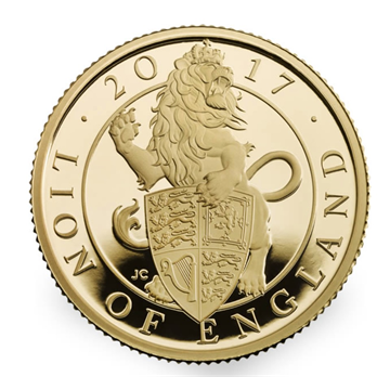 Quarter Oz White Lion of England 2017