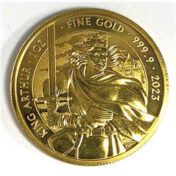 2023 King Arthur 1oz Fine Gold Coin 