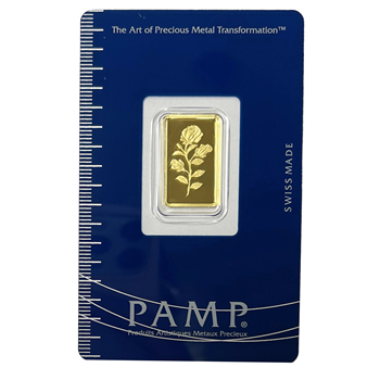 Certified 2.5g Gold Bar PAMP Suisse