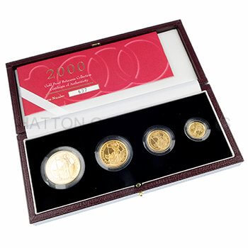 Gold Britannia 4 Coin Box Set