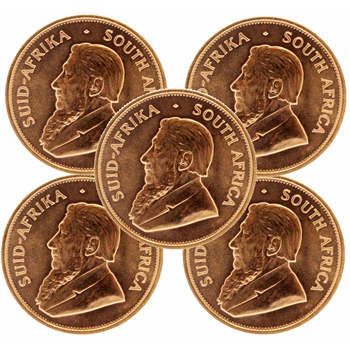 Gold Krugerrand x 5