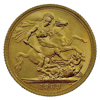 Gold Sovereign-Elizabeth II Pre decimal-1958-1967