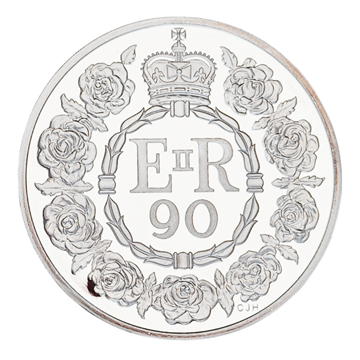 5 Oz Silver Proof Coin QEII 90th Birthday 
