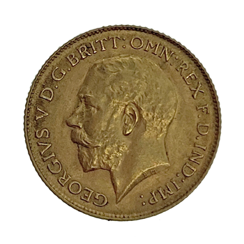 Gold Half Sovereign George V
