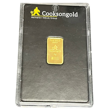 Cooksons Certified 5g Gold Bar