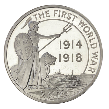 5 Oz 2015 Silver Proof WW1