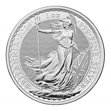 2026 Silver Britannia 1 Oz - 25 Coins