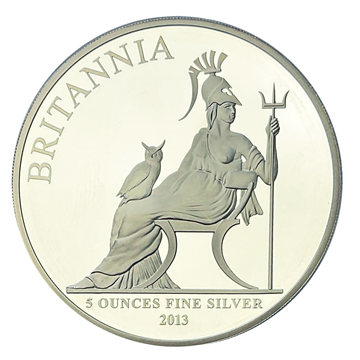  5 Oz 2013 Silver Britannia Proof Coin