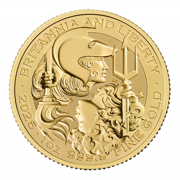 Gold 1 Oz Britannia & Liberty Coin 2025