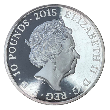 5 Oz 2015 Silver Proof WW Reality Coin