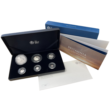 Silver Britannia Proof Six Coin Box Set 2019