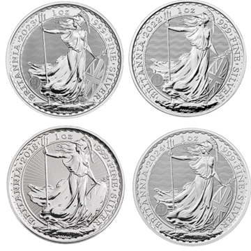 1 Oz Silver Britannia - 25 Coin Tube 
