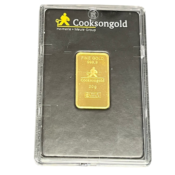 Cooksons Certified 20g Gold Bar