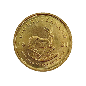 1/10 Oz Gold Krugerrand Mixed Dates 