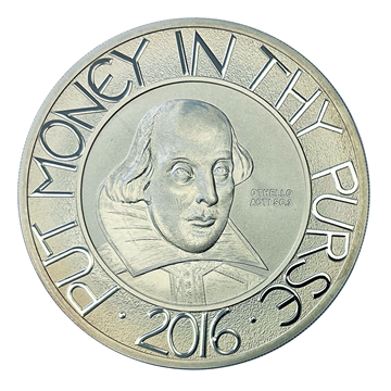 5 Oz 2016 Shakespeare Proof coin 