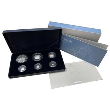 Silver Britannia Proof Six Coin Box Set 2021 