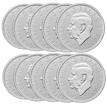 2026 Silver Britannia 1 Oz - 10 Coins