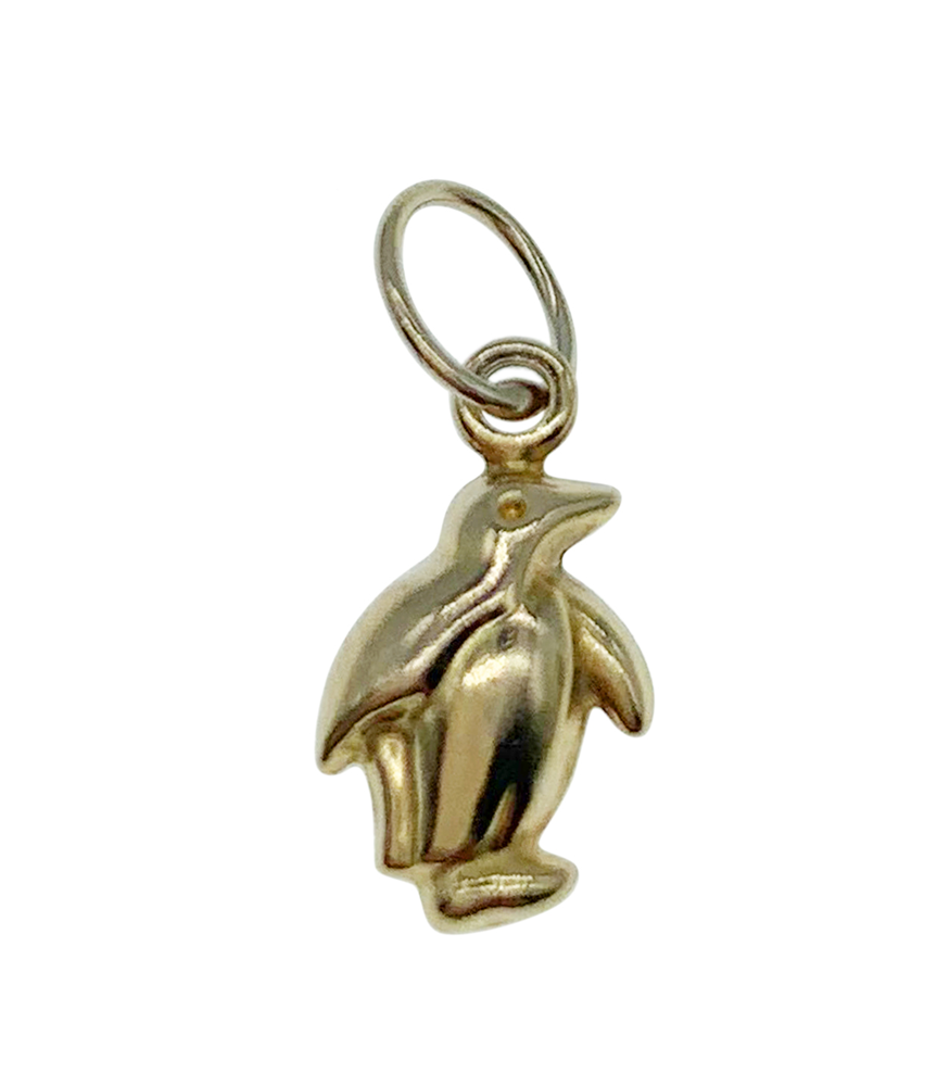 9ct Yellow Gold Penguin Charm
