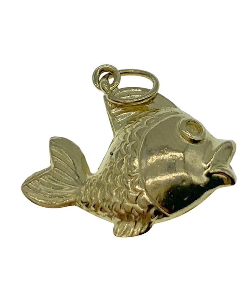 9ct Yellow Gold Fish Charm