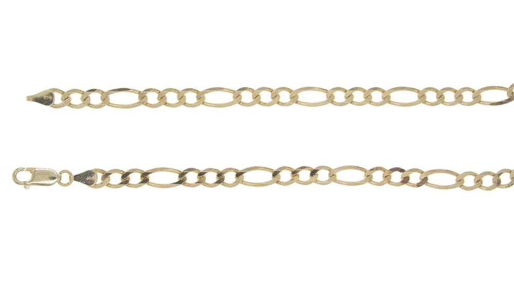 9ct Yellow Gold Figaro Chain