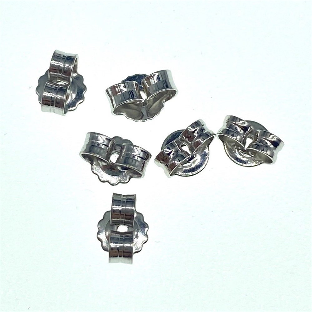 18ct White Gold 3X Pairs of Butterfly Backs 