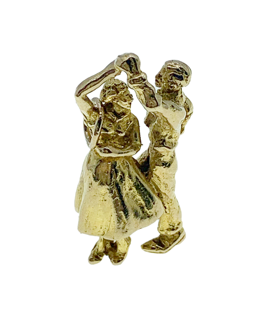9ct Yellow Gold Dancing Couple Charm