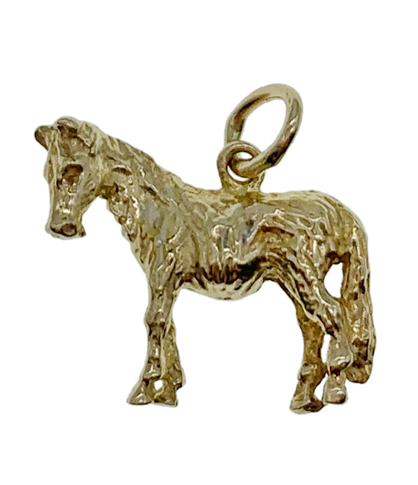 9ct Yellow Gold Horse Charm