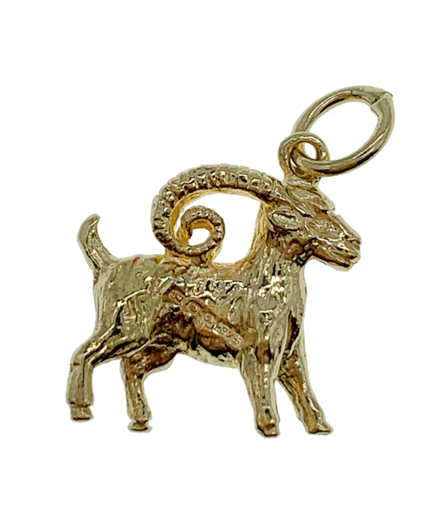 9ct Yellow Gold Capricorn Zodiac Charm