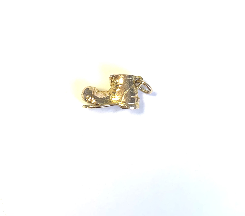 9ct Yellow Gold Old Boot Charm 