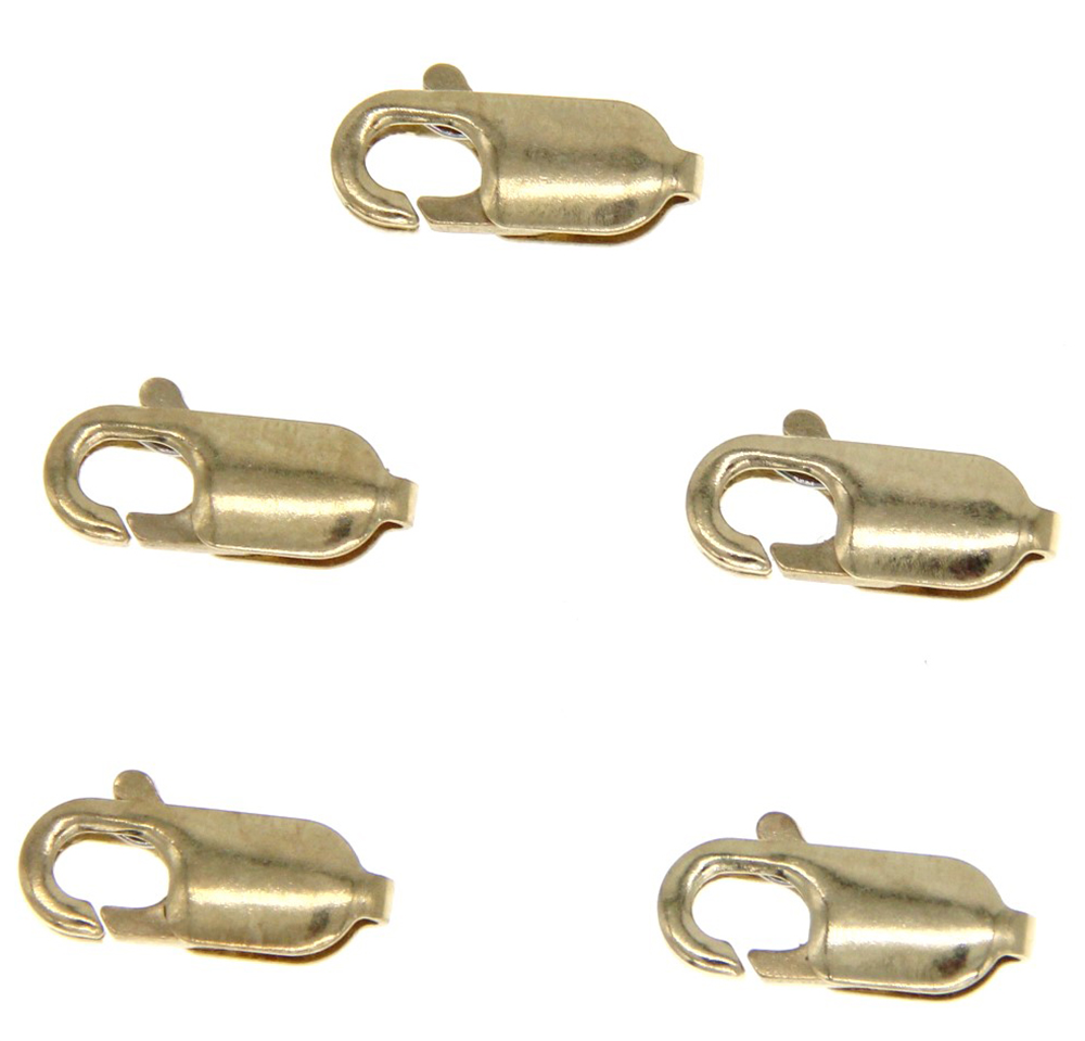 9ct Yellow Gold 11mm Lobster Claw 5 pack
