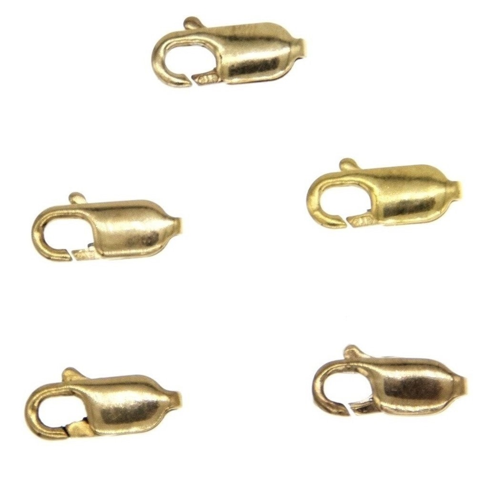 9ct Yellow Gold 11mm Lobster Claw 5 pack