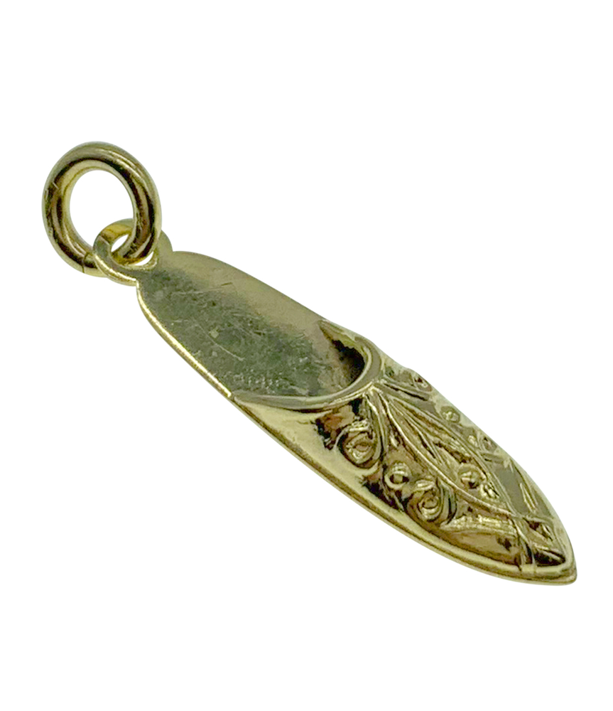 9ct Yellow Gold Slipper Charm
