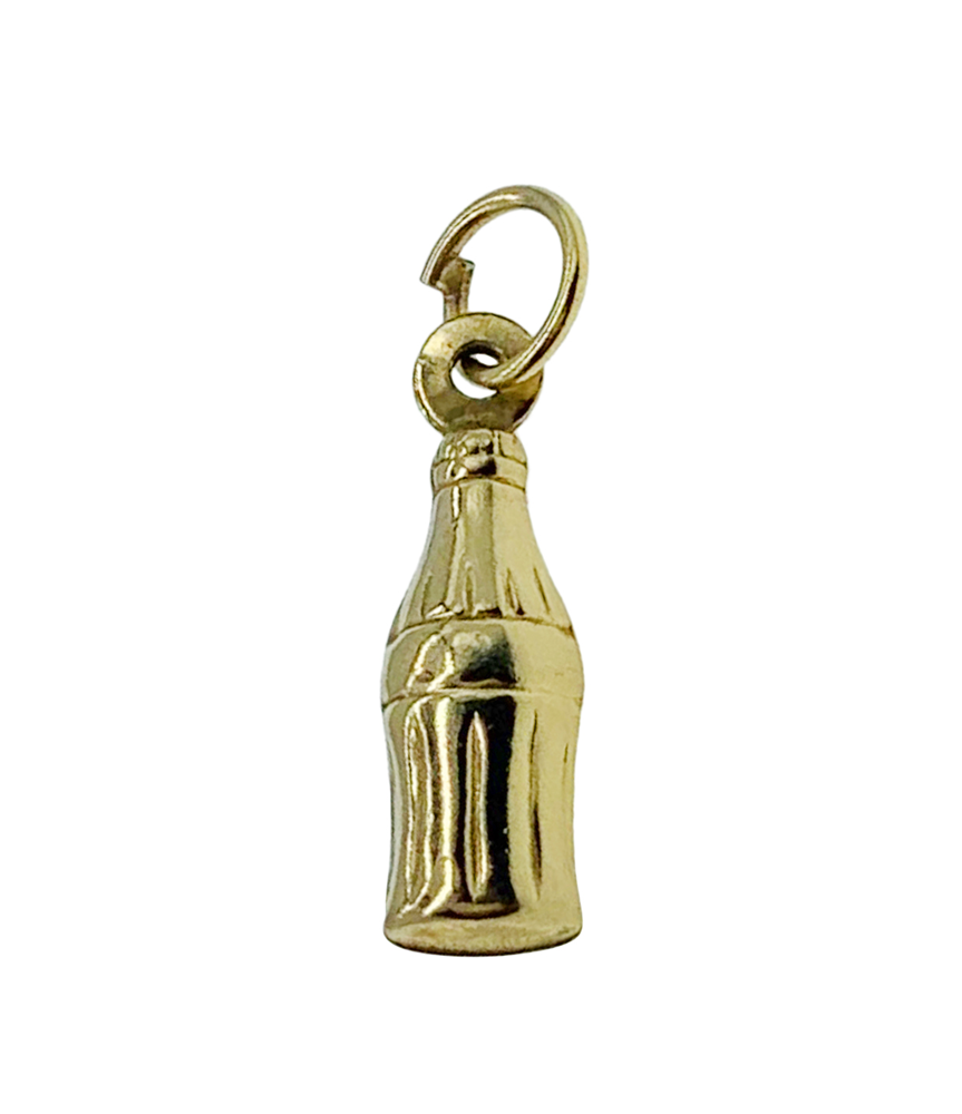 9ct Yellow Gold Bottle Charm