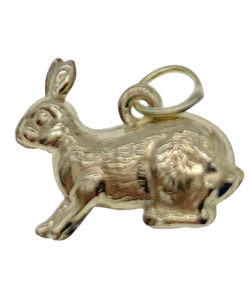 9ct Yellow Gold Rabbit Charm