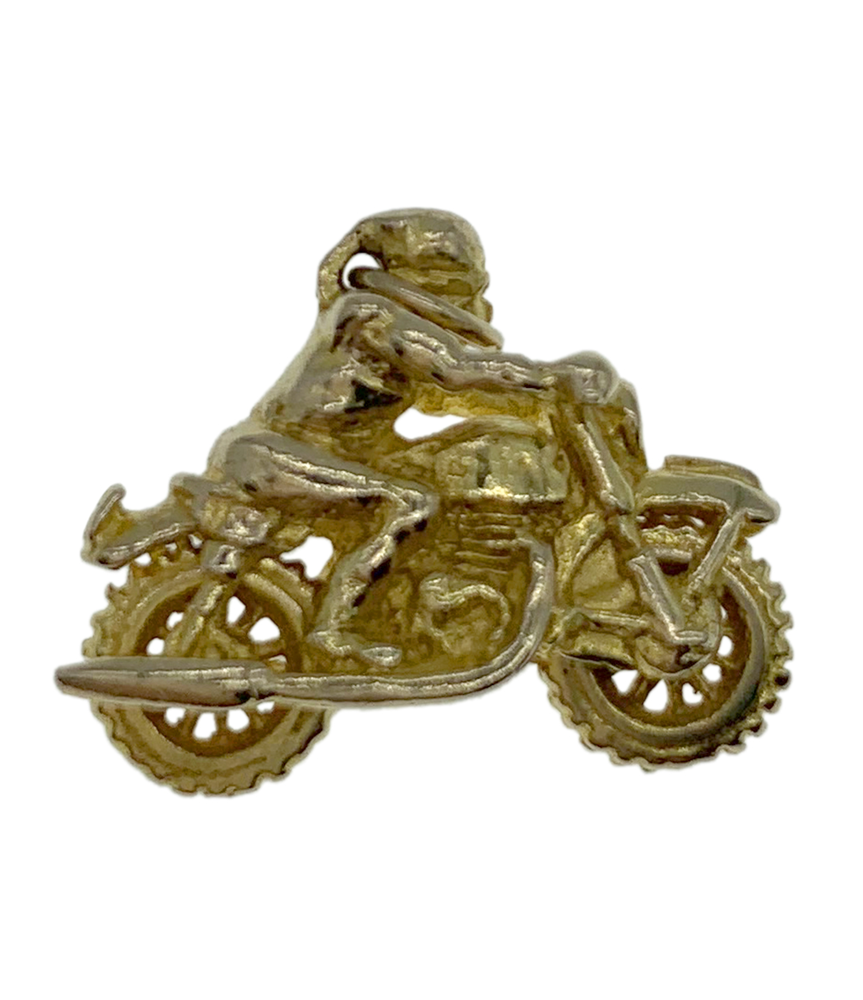 9ct Yellow Gold Motor Bike Charm