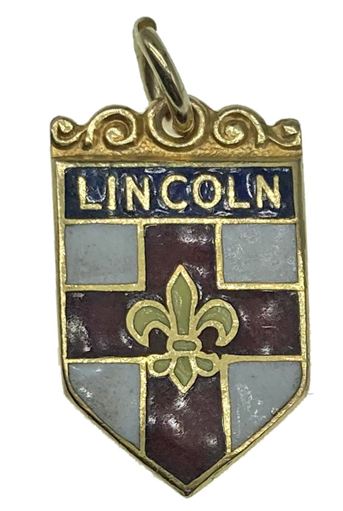 9ct Yellow Gold Travel Shield Charms