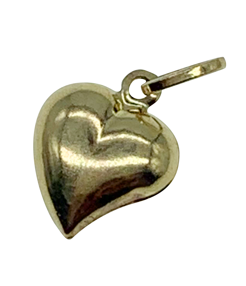 9ct Yellow Gold Heart Charm