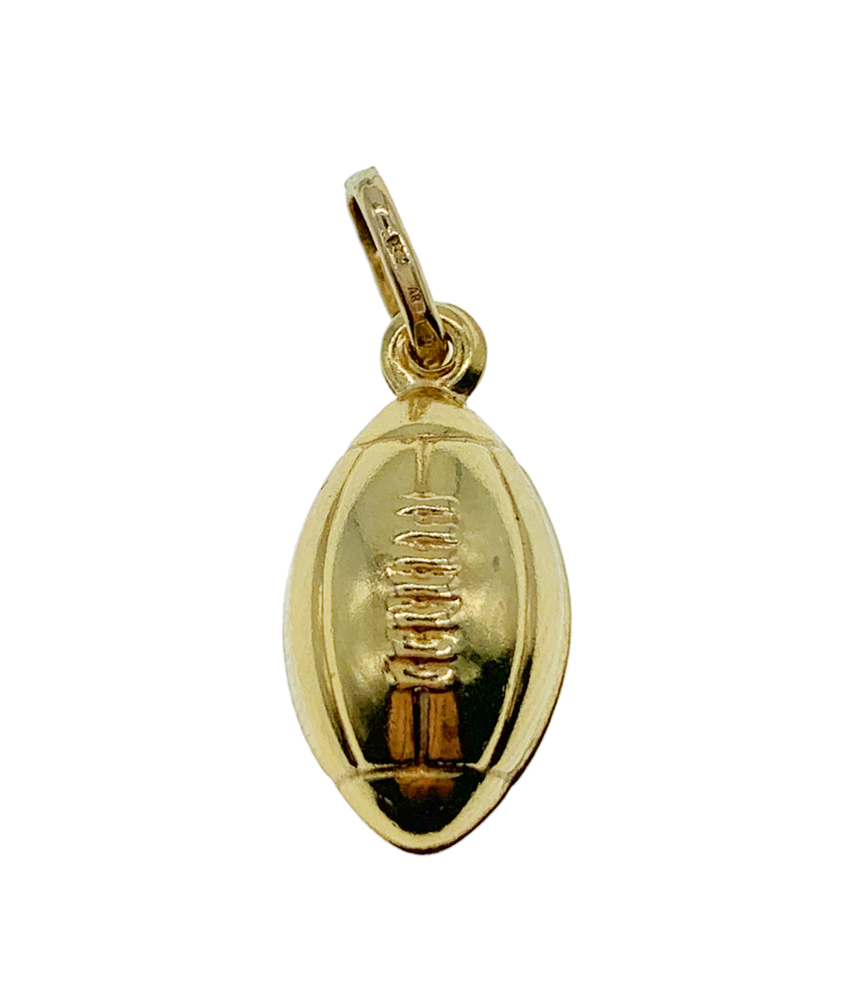 9ct Yellow Gold American Football Charm
