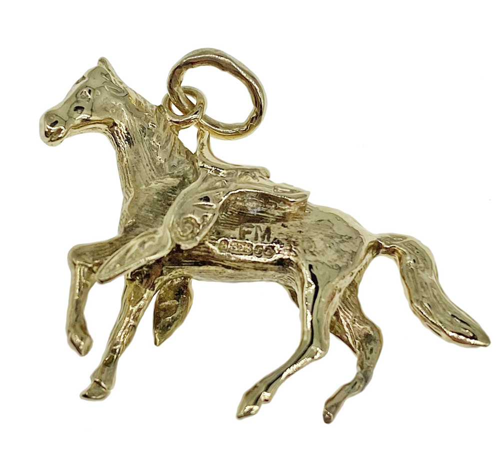 9ct Yellow Gold Horse Charm