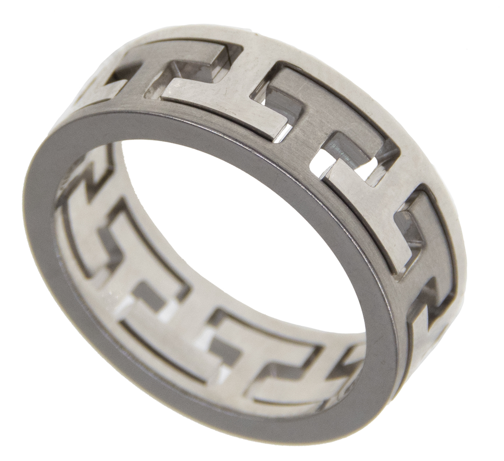 Greek Key Design Ring
