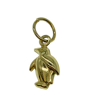 9ct Yellow Gold Penguin Charm