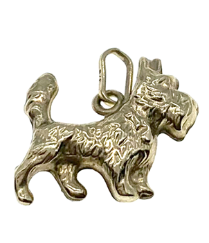9ct Yellow Gold Scottie Dog Charm