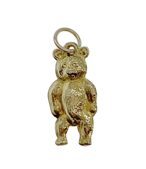 9cy Yellow Gold Bear Charm